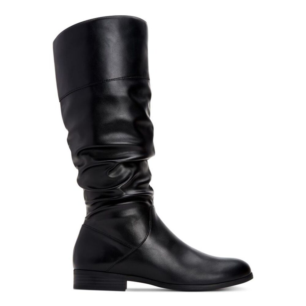 STYLE & COMPANY Womens Black 1/2 Heel Kelimae Toe Block Heel Riding Boot 8.5 WC
